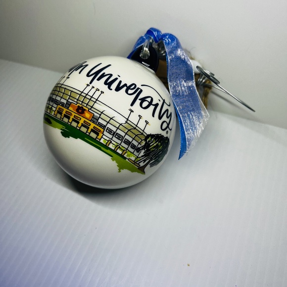 Auburn University War Eagle Christmas Ornament Glory Haus Kalyn Dunks Porcelain - Picture 6 of 16